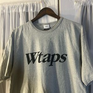 WTAPS Academy Japanese Streetwear Tee Men’s Large Grey Short Sleeves